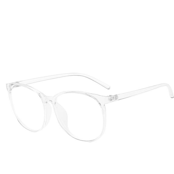 Chuancc Blue-Light Blocking Glasses Computer Reading/Gaming/TV/Phones Glasses Fashion Anti Eyestrain Glasses for Women Men White One Size