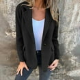 thumbnail image 1 of Chuancc Blazers for Women Casual 2025 Coat Women's Coat Women's Casual Trench Coat Fall Outfits for Women 2025 Blazers for Women Black M, 1 of 6