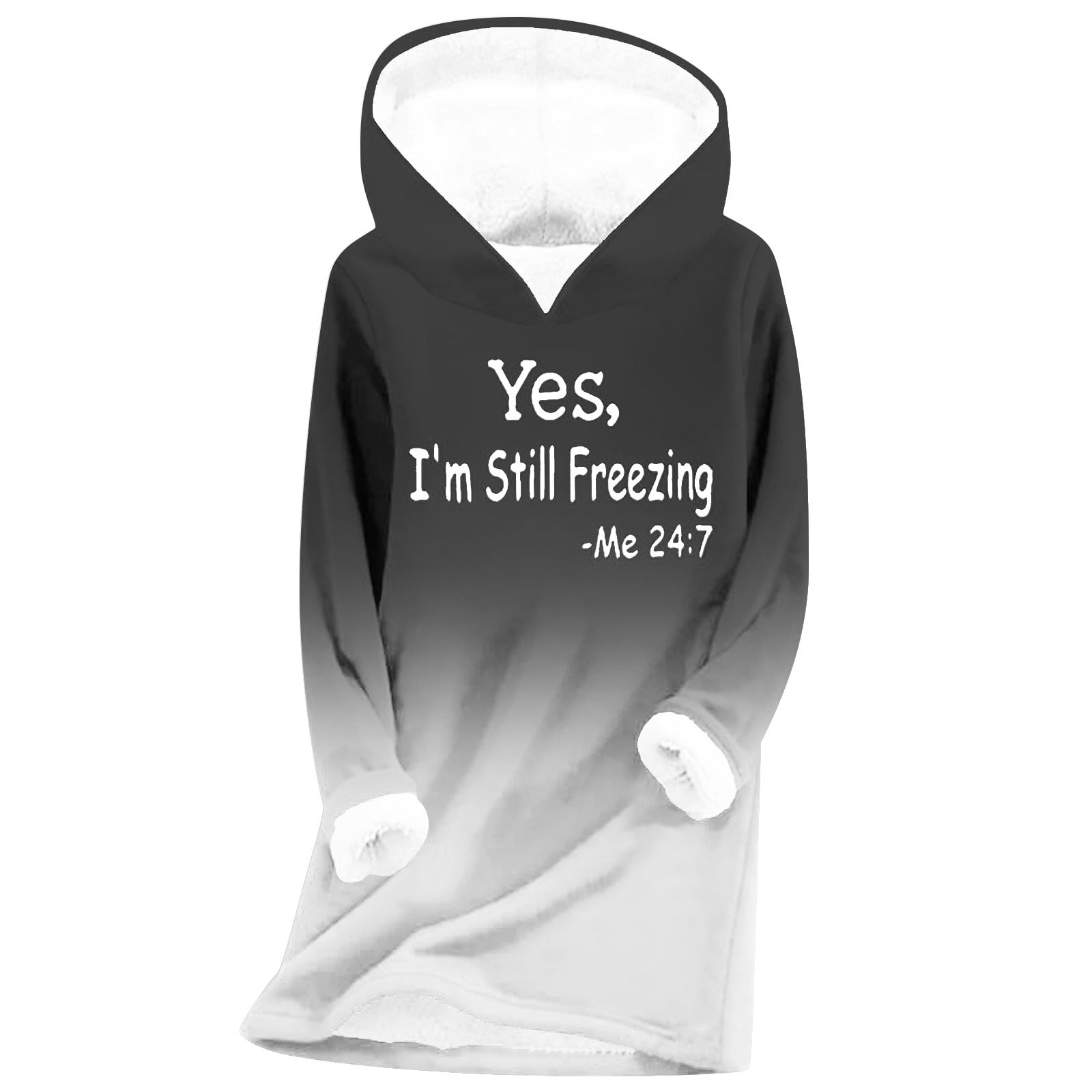 Chuancc Clearance!Womens Tops Thick Warm Sweatshirt for Women Fashion