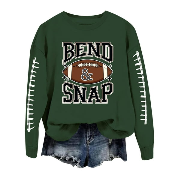 Chuancc Comfort Color Sweatshirts Round Neck Long Sleeve Hoodies Cute Long Sleeve Round Neck Top Crew Neck Sweatshirts Crew Neck Sweatshirts Women Oversized Green XL