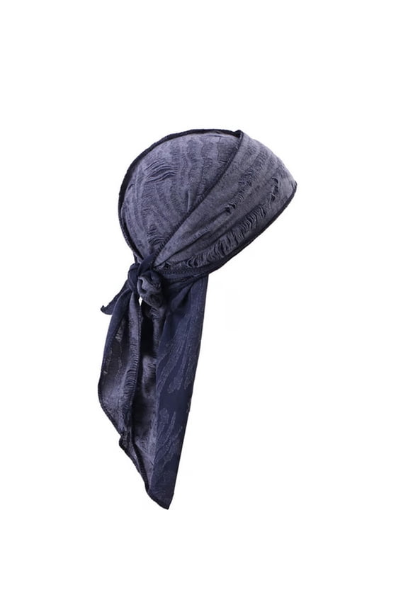 Cooling Motorcycle Head Wrap Bandana - Sweat Wicking Do Rags Durags Skull Cap Helmet Liner for Men Women Navy One Size