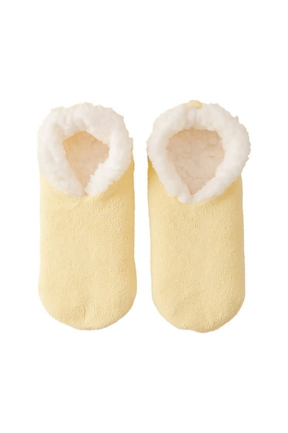 Cozy Socks Fall Socks Footies Socks For Women Slipper Socks For Women Comfy Socks Women Fuzzy Socks Birthday Gifts For Women Yellow One Size