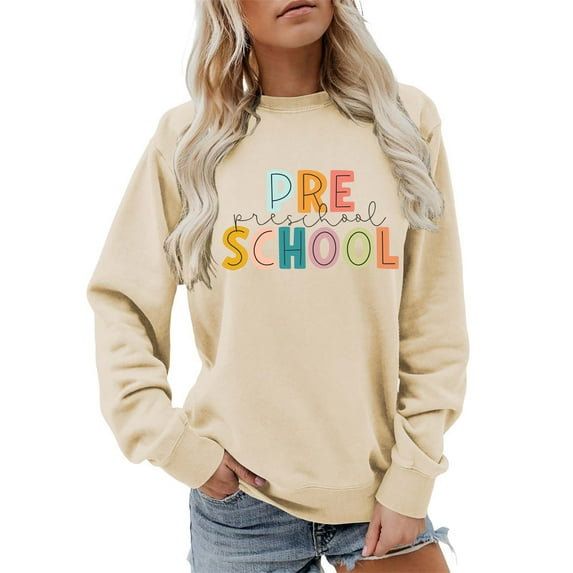 Chuancc Crewneck Sweatshirts Women Fall Outfits For Women 2025 Oversized Crewneck Sweatshirt For Women Crew Neck Sweatshirt Womens Crew Necks Sweatshirts Crewneck Sweatshirts Hot Pink 2XL