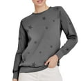 thumbnail image 1 of Chuancc Cute Long Sleeve Round Neck Top Women'S Sweatshirts Oversized Casual Loose Solid Solid Color Hoodies Women'S Long Sleeve Tops Oversized Sweatshirts Crew Neck Sweatshirt Baggy Sweatshirt 4XL, 1 of 3