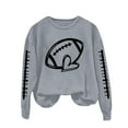 thumbnail image 1 of Chuancc Fall Outfits For Women 2025 Women'S Sweatshirts Thin Sweatshirt Winter Clothing For Women Super Soft Sweatshirts For Women Round Neck Loose Casual Sweatshirts Gray XL, 1 of 4
