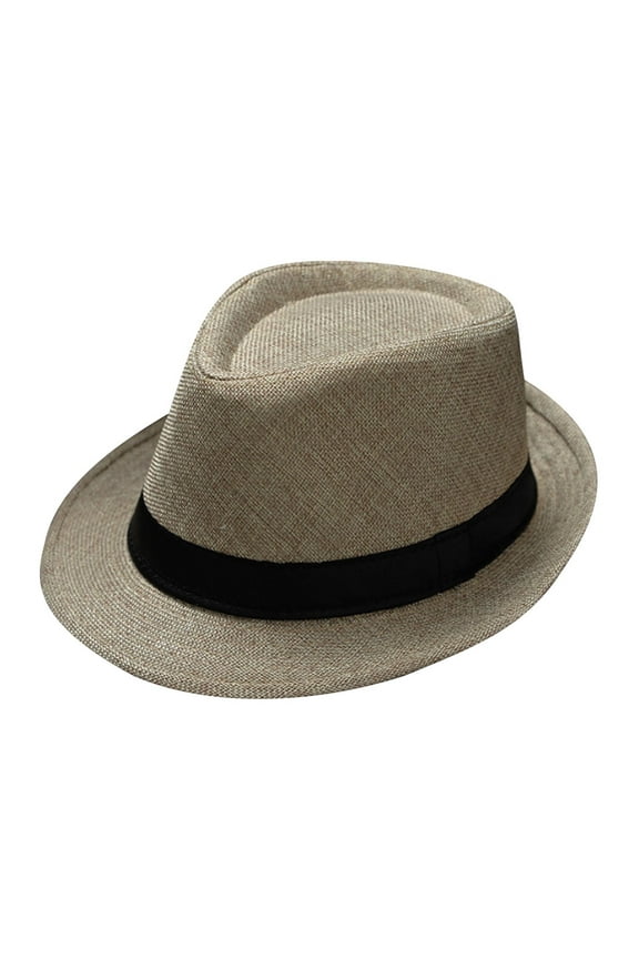 Felt Fedora Hats For Women Flat Brim Cowboy Hat Goth Hat Camel Hat Womens Fedora Hats Flat Top Hat Wide Brimmed Hat Men Beige One Size