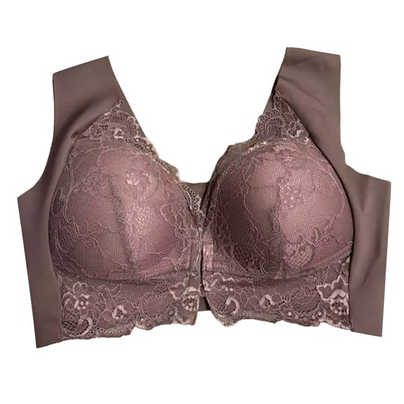 Chuancc Front Bras Women Bra For Racerback Tank Front Closure Bras Front Hook Bras For Women Front Closure Sports Bras For Women Bras For Women No Underwire Front Closure C XL