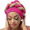 thumbnail image 1 of Chuancc Headwear For Women Pre Tied Cancer Caps Chemo Headwear For Women Hijab For Women Hats For Women Pre-Tied Turban Headwear Hair Covers For Women Cancer Headwear Women Hot Pink One Size, 1 of 4