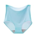 thumbnail image 1 of Chuancc High Waisted Underwear For Women Compression Underwear Women Underpants Breathable Microfiber Briefs High Waist Ice Silk For Tummy Control Underwear For Women Blue L, 1 of 6