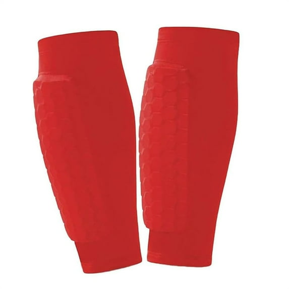 Chuancc Knee Pads Compression Pads Long Leg Sleeve Collision Avoidance Brace Protection Knee Sleeve for Basketball Football Volleyball Cycling (1 Pair) Red XS