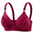 thumbnail image 1 of Chuancc Lace Bra Lace Sports Bras For Women Seamless Bras For Women Sports Bras Under Outfit Bras For Women Running Girl Sports Bras For Women Lace Bralettes For Women Z-E 38B, 1 of 8