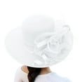 thumbnail image 1 of Chuancc Lace Gloves Women Tea Party Accessories High Tea Hat Church Hats For Women Womens Fascinator Hat Fascinators Hats For Women Tea Party Wedding Hats For Women Elegant White One Size, 1 of 4