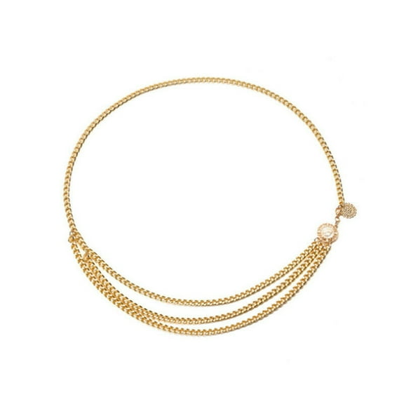 Chuancc Lady'S Leather Goods And Accessories Adjustable Belts For Women Long Tassel Waist Chain Body Chain Women Waist Belt For Dress Belts For Women Dresses Gold One Size