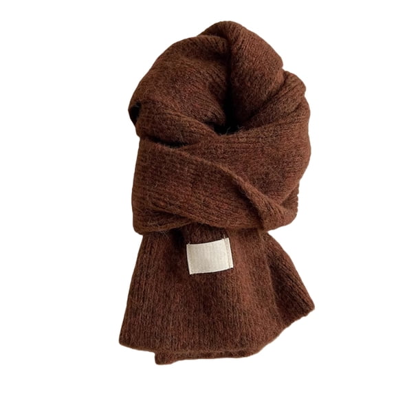 Chuancc Large Thick Wool Winter Shawl - Super Soft Warm Scarf Wrap For Women Travel & Vacation Coffee One Size