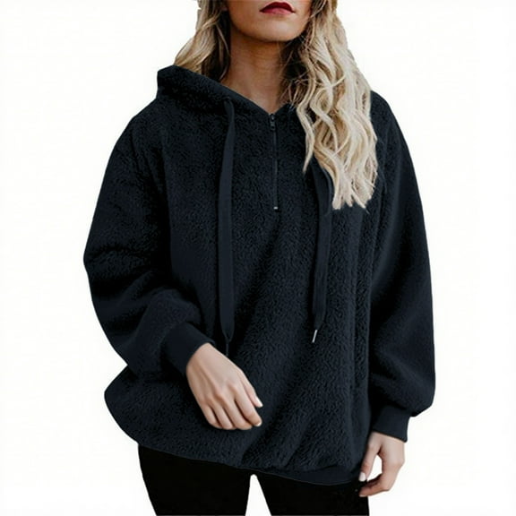 Chuancc Plus Size Hoodies For Women Cozy Warm Sweatshirt Women'S Fashion Hoodies & Sweatshirts Soft Hoodies For Women Hooded Sweatshirt For Women Oversized Hoodies For Women Navy M