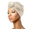 thumbnail image 1 of Chuancc Scarf For Women Head Wrap Hair Covers Chemo Headwear For Women Turban Head Wraps For Women Chemo Hats For Women Headwear For Women Pre Tied Cancer Caps White One Size, 1 of 4