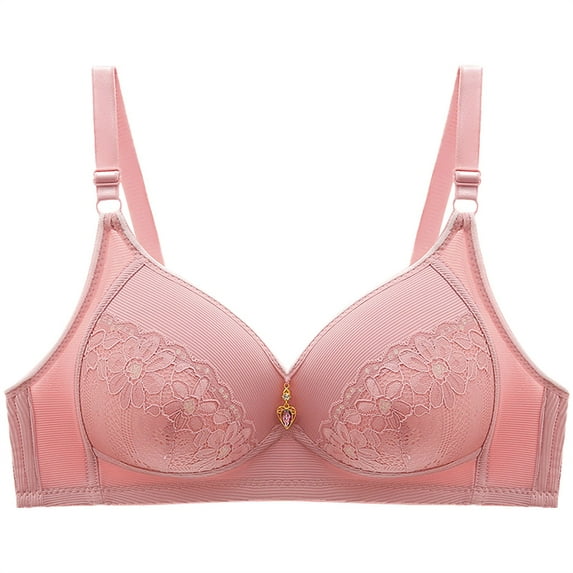Chuancc Seamless Bras For Women Sleep Bras for Women Bralettes For Women Plus Size Push Up Bra Plus Size Bras for Women Pink 44B Clearance!