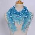 thumbnail image 1 of Chuancc Shawls and Wraps, Ladies Triangle Lace Shawls and Wraps, Shawl Wraps for Women for Evening Parties Wedding Shawls Sky Blue One Size, 1 of 3