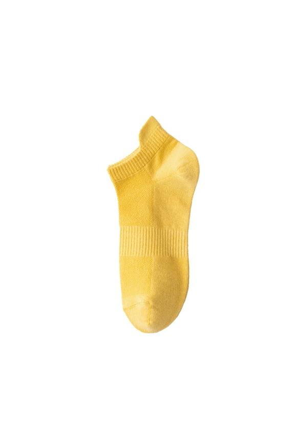 Short Socks For Men Socks For Running Mens Short Socks Socks For Men Ankle Socks Men Bamboo Socks Mens Basketball Socks Men Ankle Socks With Heel Tab Yellow One Size