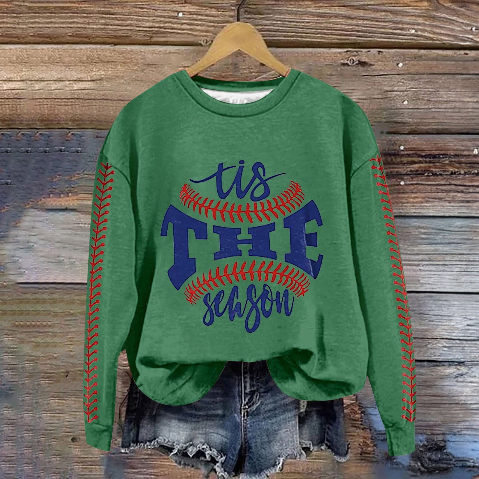 Chuancc Sweatshirt for Women,Women'S Fashion Round Neck Long Sleeved