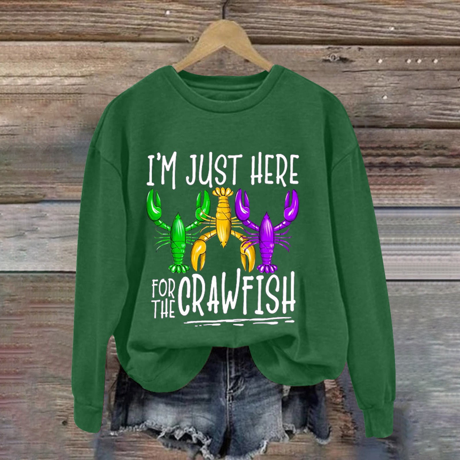 Crab Pattern Print Women's Sweatshirt