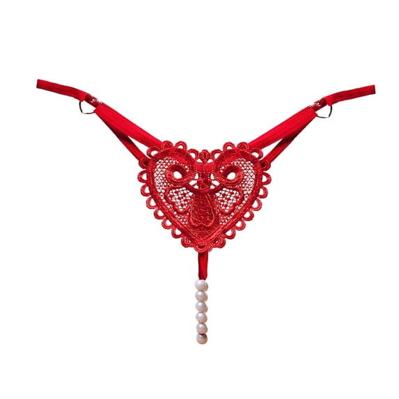Chuancc Thongs for Women Women's Underwear Briefs Lace Thong Thong Pants Briefs Underwear Ladies Women Lace Underwear for Women Red One Size