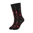 thumbnail image 1 of Chuancc Unisex Non-Slip Cozy Home Socks, Soft Fuzzy Warm Socks, for Winter Indoor Use Wine One Size, 1 of 3