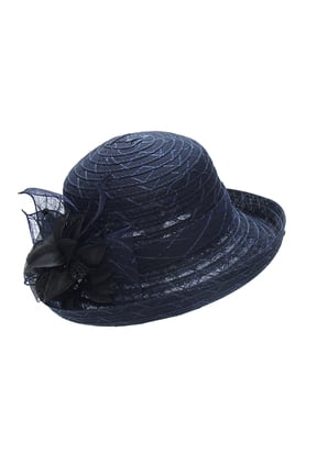 Wedding Hats For Women Elegant Church Hats For Women 2025 Elegant Spring/Fall Ladies Church Hats Fascinator For Women Tea Party Hats For Women Fascinators Hats For Women Navy One Size