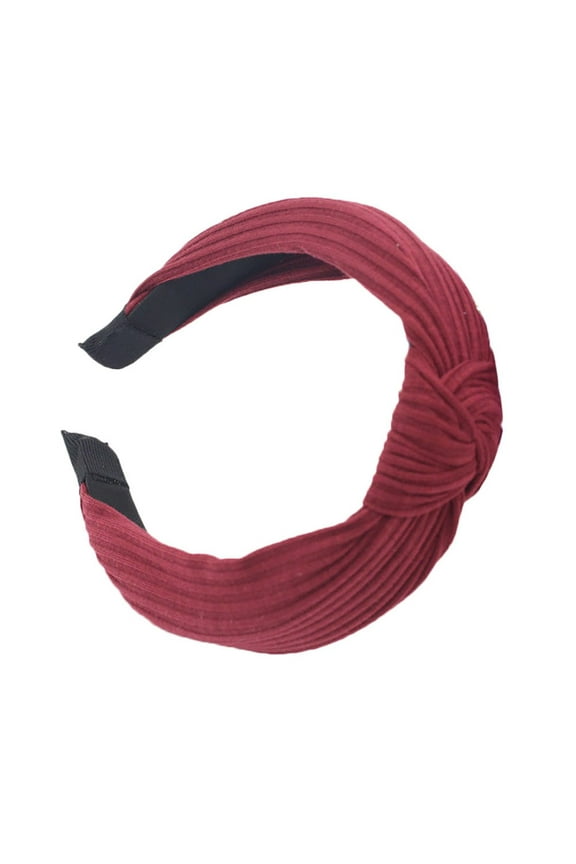 Wide Knotted Non Slip Headbands Top Knot Headband For Women Stylish Twist Knot Wide Headbands Knot Headband For Women Fashion Headbands For Women Boho French Knot Headband Red One Size
