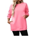 thumbnail image 1 of Chuancc Winter Clothing For Women Sweatshirt For Women Women'S Sweatshirt Plus Size Crew Neck Sweatshirt Plus Size Sweatshirts Graphic Sweatshirts For Women Pink L, 1 of 8