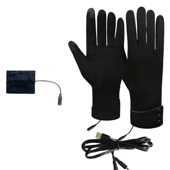 Chuancc Winter Waterproof Gloves Cold Weather,Water-Resistant Winter Gloves Touch Screen Running Gloves Spring Electric Heated Gloves Upgraded Touch Screen Texting Warm Running Z1-Black One Size
