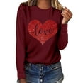 Chuancc Women'S TShirts,Love Women'S Fashion Valentine'S Day Love