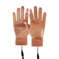 thumbnail image 1 of Chuancc Women's USB Rechargeable Heated Fleece Gloves - Waterproof Windproof Touchscreen Gloves with Built-in Warmers for Daily Wear Khaki S, 1 of 2