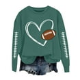 thumbnail image 1 of Chuancc Womens Crew Necks Sweatshirts 2025 Fall Trendy Long Sleeve Baggy Sweatshirt For Women Women'S Sweatshirts Oversized Casual Loose Crewneck Sweatshirts Women Crew Neck Jumper Green 3XL, 1 of 4