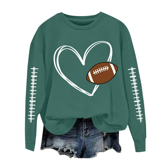 Chuancc Womens Crew Necks Sweatshirts 2025 Fall Trendy Long Sleeve Baggy Sweatshirt For Women Women'S Sweatshirts Oversized Casual Loose Crewneck Sweatshirts Women Crew Neck Jumper Green 3XL