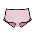 thumbnail image 1 of Chuancc Womens Underwear,Women Underwear for Women Mid Waist Solid Color Underwear No Show Breathable Comfortable Soft Underpants Cotton Womens Underwear Women'S Boxers Underwear Pink S, 1 of 5