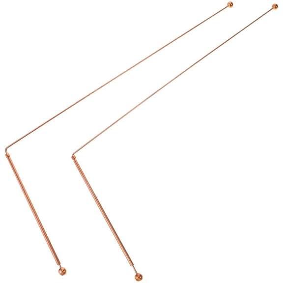Chuangji 2 Pcs Tool Portable Dowsing Rods Dowsing Rod for Diving Dowsing Rods Spiritual Metal Dowsing Rod