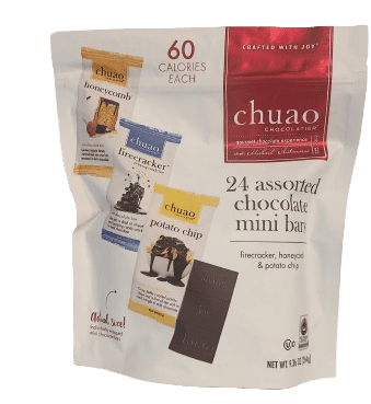 Chuao Chocolatier Assorted Gourmet Chocolate mini Bars 24 Assorted Pack 0.39oz Each