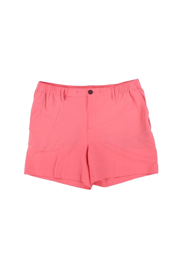 Men's Board Shorts Every-Wear Active Bottoms Casual 6" Solid Coral 2XL