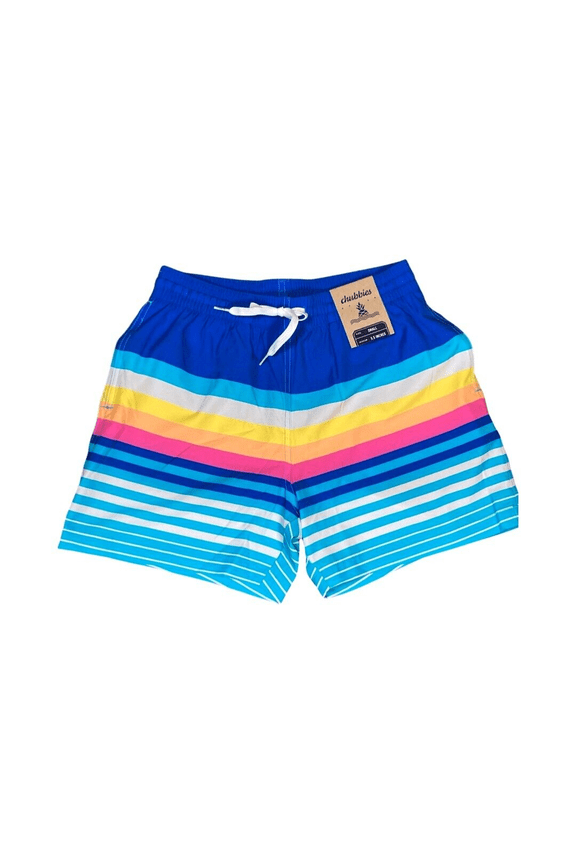 Mens The Newport 5.5" Classic Swim Trunks Size S Blue Stripe NWT