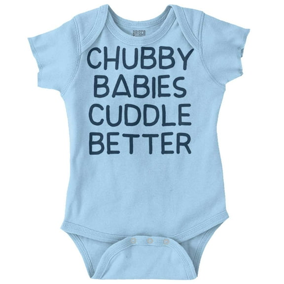 Chubby Babes Cuddle Better Cute Pudgy Romper Boys or Girls Infant Baby Brisco Brands 18M