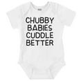 thumbnail image 1 of Chubby Babes Cuddle Better Cute Pudgy Romper Boys or Girls Infant Baby Brisco Brands NB, 1 of 7