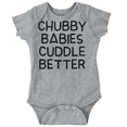 thumbnail image 1 of Chubby Babes Cuddle Better Cute Pudgy Romper Boys or Girls Infant Baby Brisco Brands NB, 1 of 6