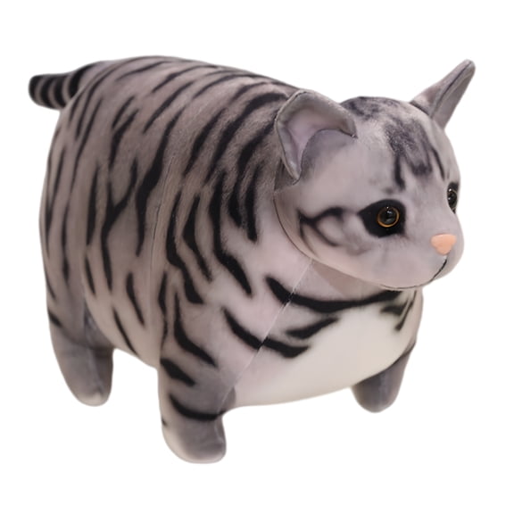 Chubby Cat Plush Toys Stuffed Pet Cat Doll Cute Lifelike Kitten Hanging Toys Bags Decor Home Pillow