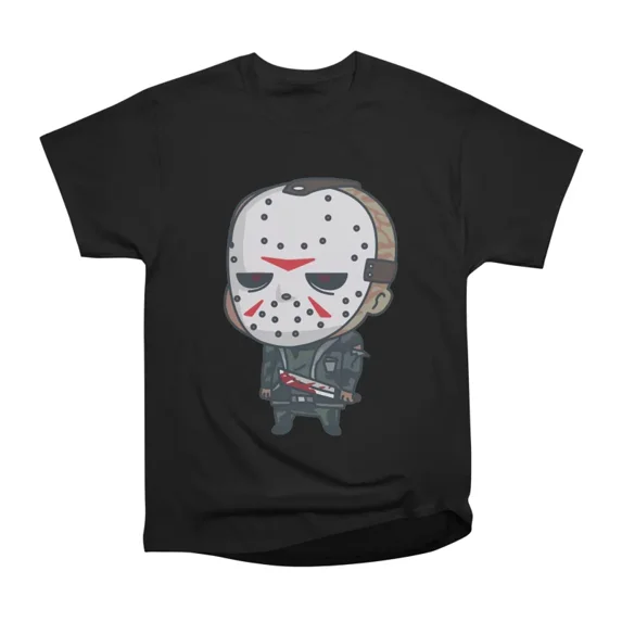 Chubby Chibi Character Jason slash They Them T-Shirt Tee Gift For Him ...