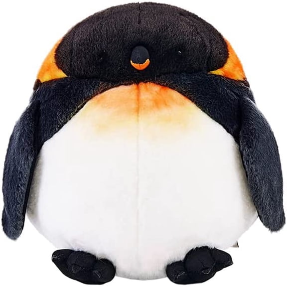 Chubby King Penguin Plush Toy, Fat Penguin Stuffed Animals Toys Doll, Soft Plush Stuffed Animal Plushie, Original Design Toy