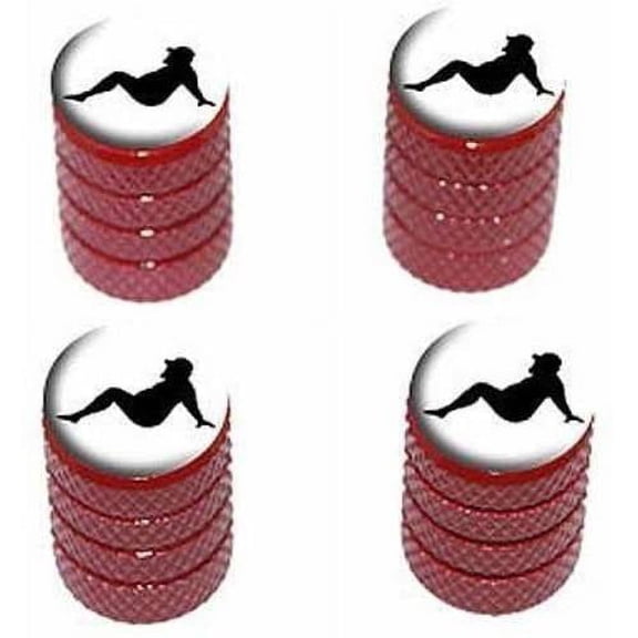 Chubby Mudflap Guy Mud Flap Tire Rim Wheel Aluminum Valve Stem Caps, Multiple Colors