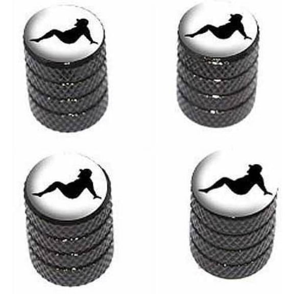 Chubby Mudflap Guy Mud Flap Tire Rim Wheel Aluminum Valve Stem Caps, Multiple Colors