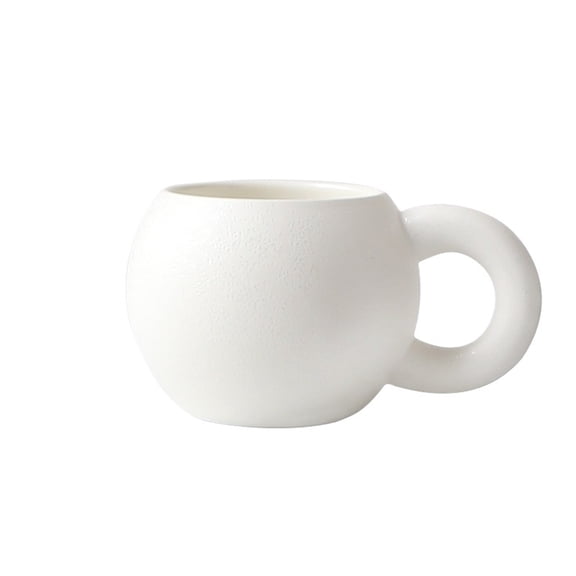 Chubby Mug Cute Ceramic Mug Handle Matte Frosted Coffee Mug