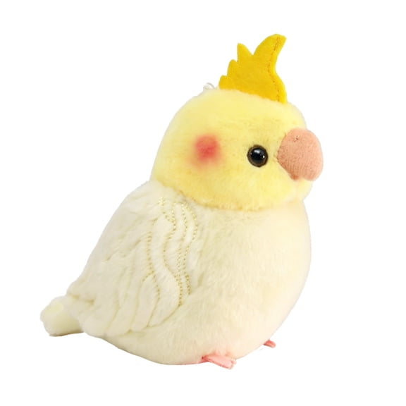 Chubby Plush Parrot Stuffed Animal Toy- 5'' Soft Parrot Stuffed Toy Backpack Pendant Car Decor Bird Plush Gift